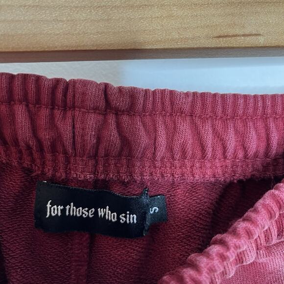 For Those Who Sin 4x4 Sweats Mens Small Sweatpants Heavyweight Graphic - Picture 5 of 10